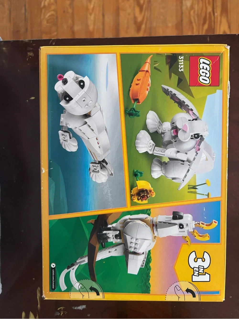 LEGO Creator White Bunny with Pink and Orange Accents - Picture 2 of 2